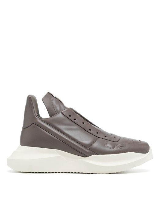 Rick Owens Laceless High-top Sneakers in White for Men | Lyst
