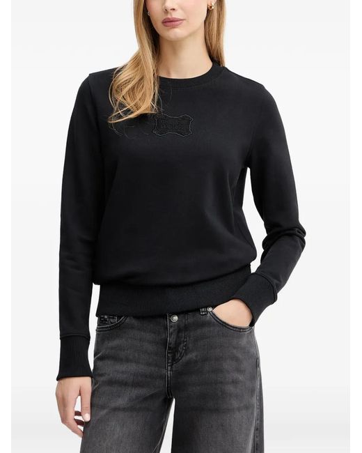Versace Jeans Couture Black Sweatshirt Mit Rundhalsausschnitt
