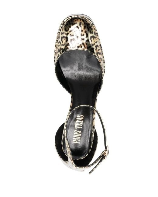Paris Texas Black Leopard-Print 130Mm Pumps