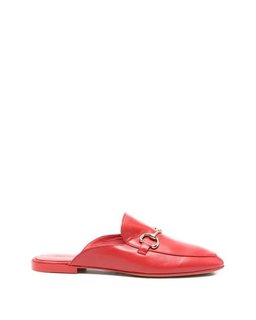 Pomme D ́Or Red Georgia Flat Mules