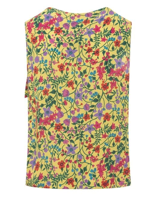Weekend by Maxmara Yellow Silk Top