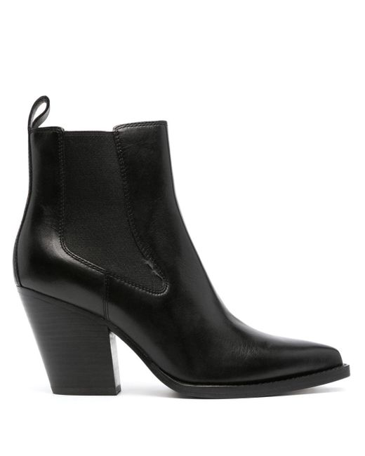 Ash Emi 90mm Leather Ankle Boots in Black | Lyst Canada