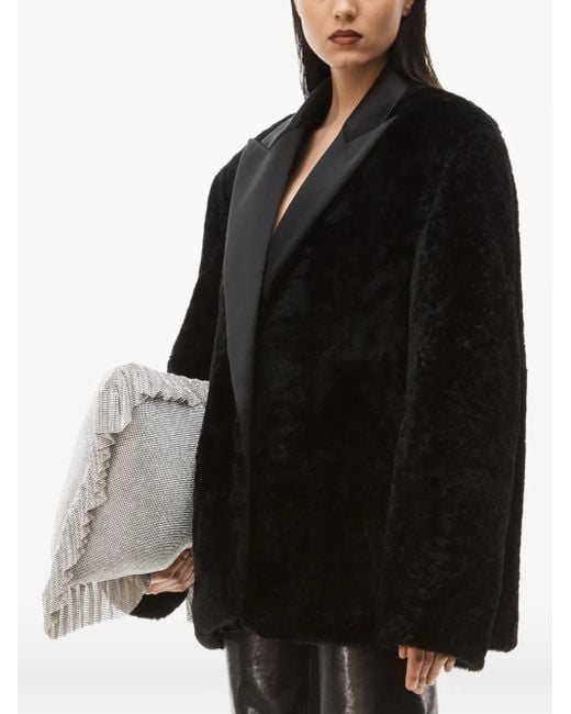 Alexander Wang シアリング タキシードコート Black