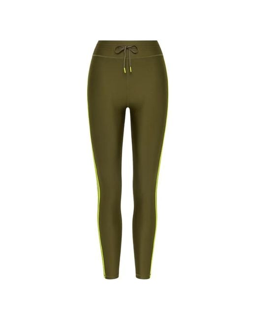 The Upside Green Legging À Détails Rayés