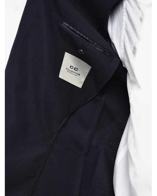 Corneliani Blue Patch-Pocket Single-Breasted Blazer for men