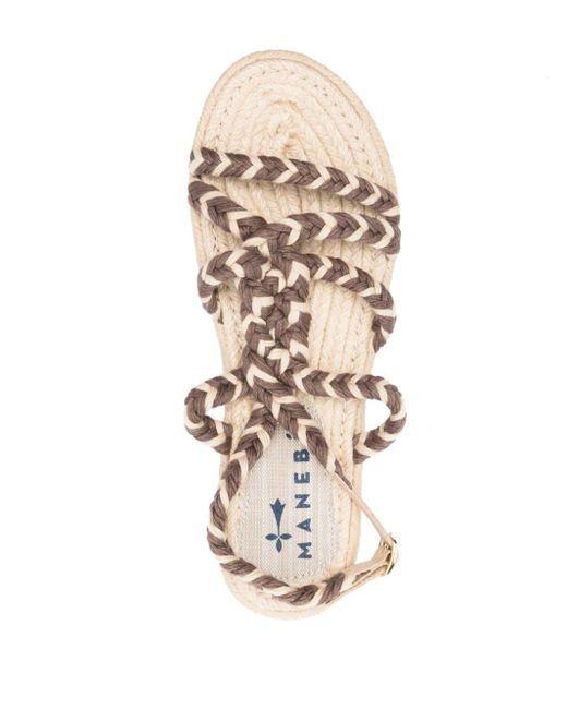 Manebí Natural Braided-straps Espadrilles