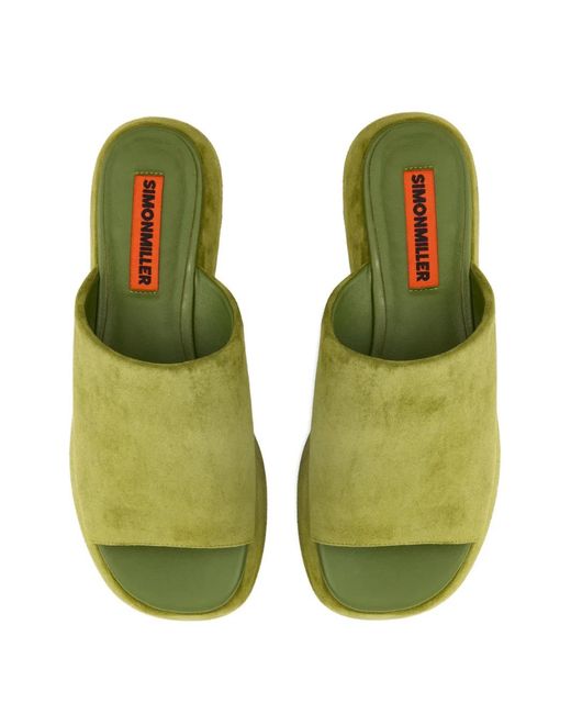 Simon Miller Green Cloudy Platform Sandals