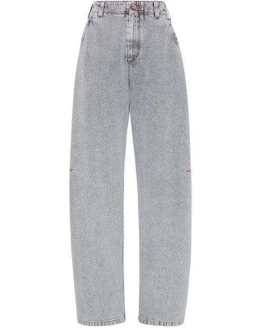 Brunello Cucinelli ビーズトリム ジーンズ Gray