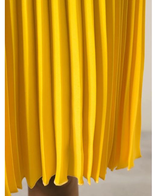 Neil Barrett Yellow Pleated Skirt