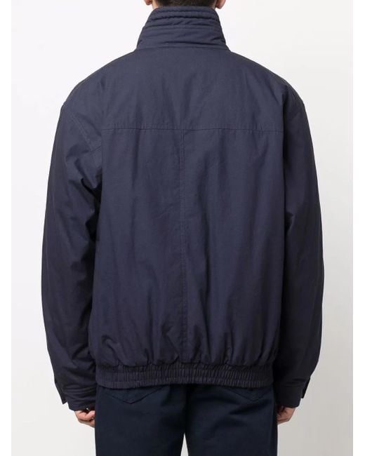 Isabel Marant Blue High-Neck Zip-Up Jacket for men