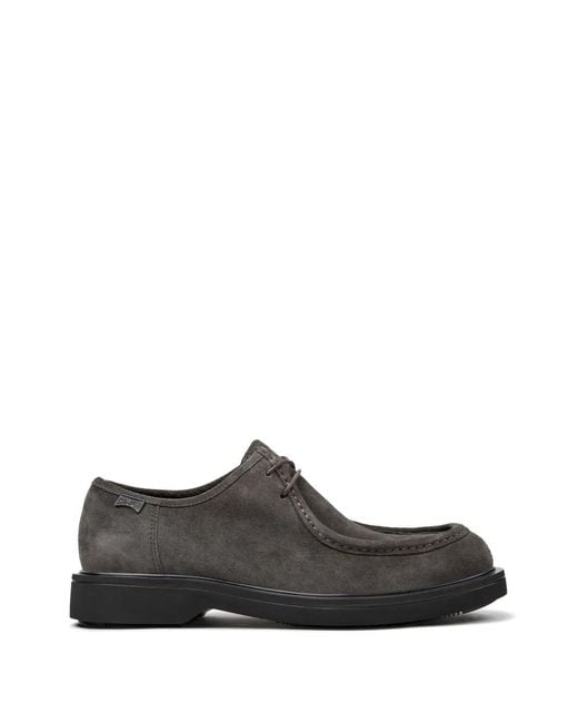 Camper White Norman Suede Lace-Up Shoes for men