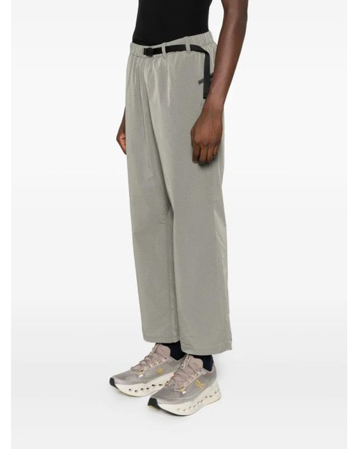 Goldwin Gray Belted Ripstop Track Pants for men