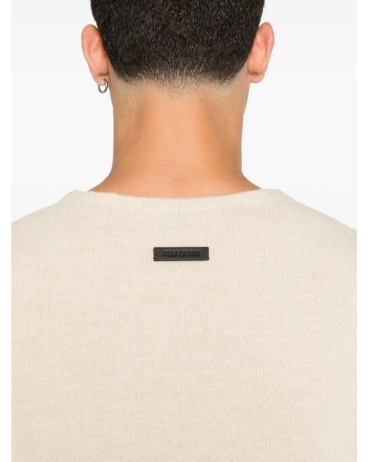 メンズ Fear Of God ラウンドネック セーター Natural