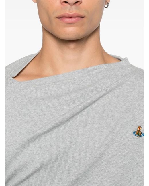 Vivienne Westwood Hebo Long-Sleeve Top in Gray for Men | Lyst