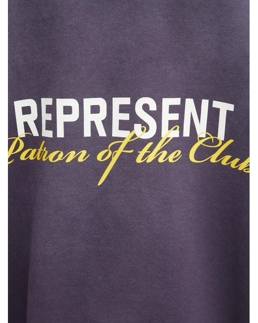Represent Purple Patron Of The Club Crew-Neck Sweatshirt for men