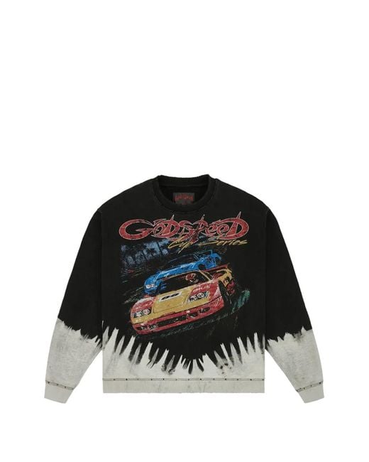 Godspeed Black Sweat T.T.W. À Effet Délavé for men
