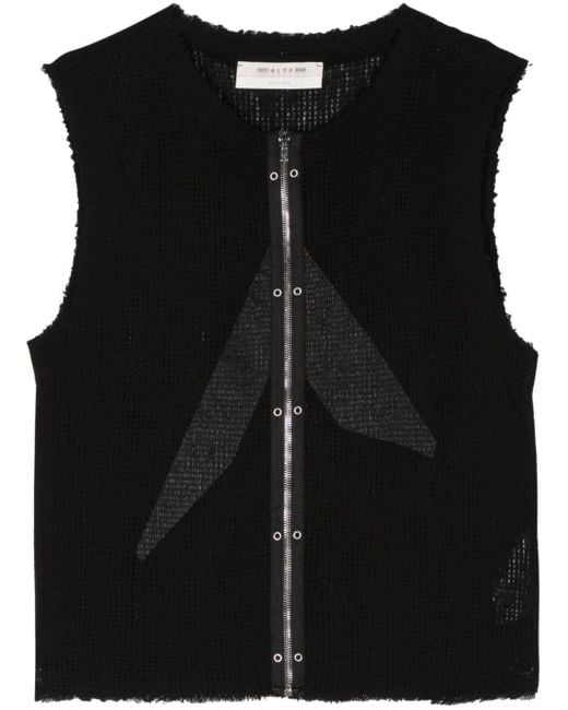 1017 ALYX 9SM Black Logo-print Mesh Vest for men