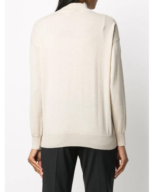Brunello Cucinelli Multicolor Brass-Embellished Cashmere Jumper