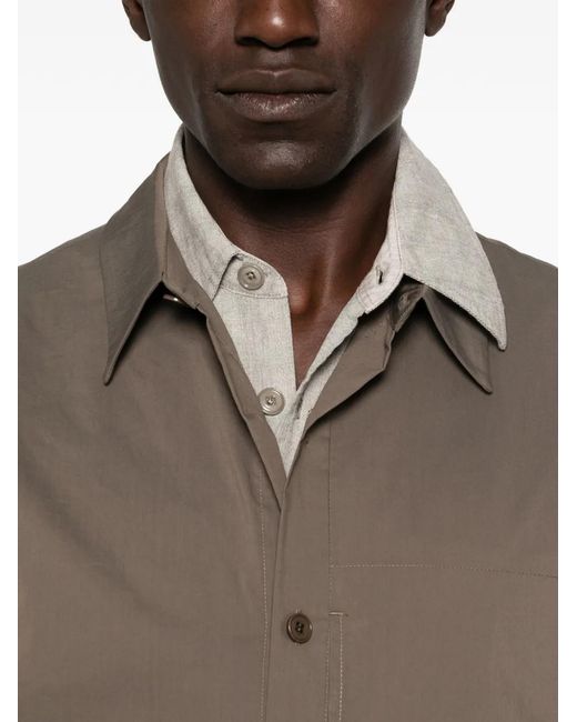 Amomento Brown Combinaison Boutonnée À Manches Longues for men