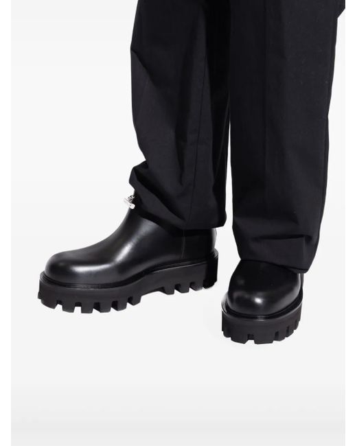 Botas con cremallera Alexander McQueen de hombre de color Black