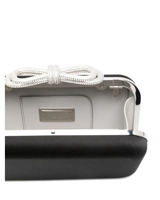 Mach & Mach Clutch Verfraaid Met Kristallen in het Black