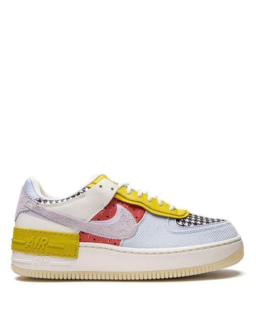 Nike Blue Air Force 1 Shadow "Multi-Print" Sneakers