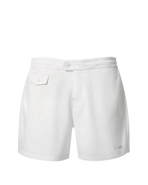 Mc2 Saint Barth White Short De Bain Capferrat À Coupe Slim for men