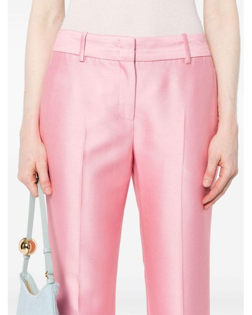 Ermanno Scervino Pantalon Met Toelopende Pijpen in het Pink