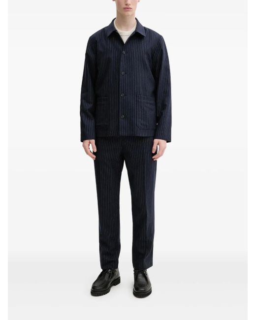 Chaqueta a rayas diplomáticas A.P.C. de hombre de color Blue