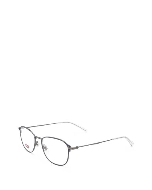 Levi's White Geometric-Frame Glasses for men