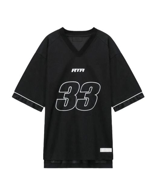 RTA Black Andres Mesh T-Shirt for men
