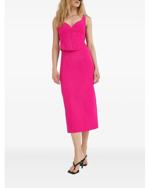 Résumé Pink Split Back Skirt