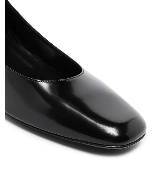 By Far Black Ginny 45mm Leather Mary Jane Pumps