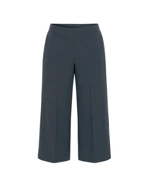 Marella Blue Straight-Leg Trousers
