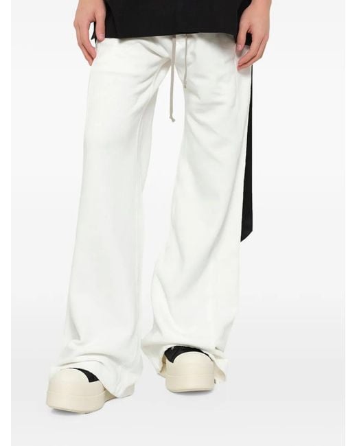Rick Owens White Pusher Trousers for men