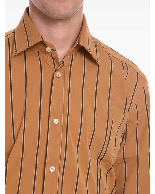 Brian Dales Blue Striped Shirt for men