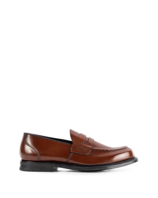Church's Brown Farsley 2.0 Leather Penny Loafers for men