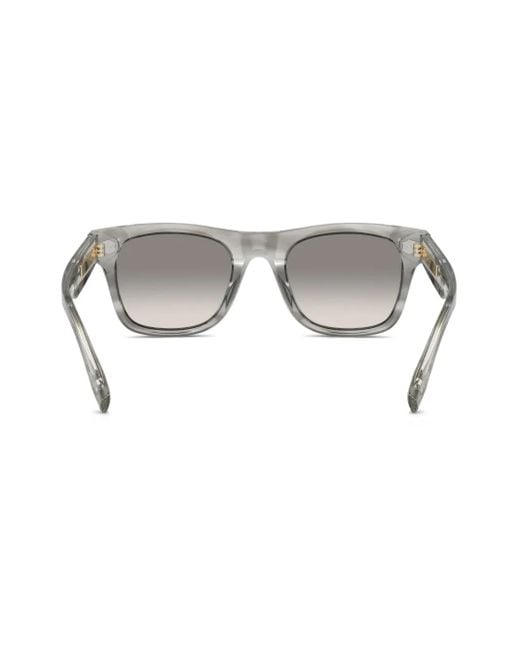 Lunettes De Soleil Bc4002S À Monture Carrée Brunello Cucinelli en coloris Gray