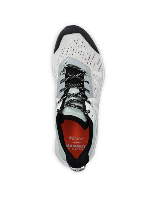 Mammut White Saentis Logo-Print Performance Sneakers
