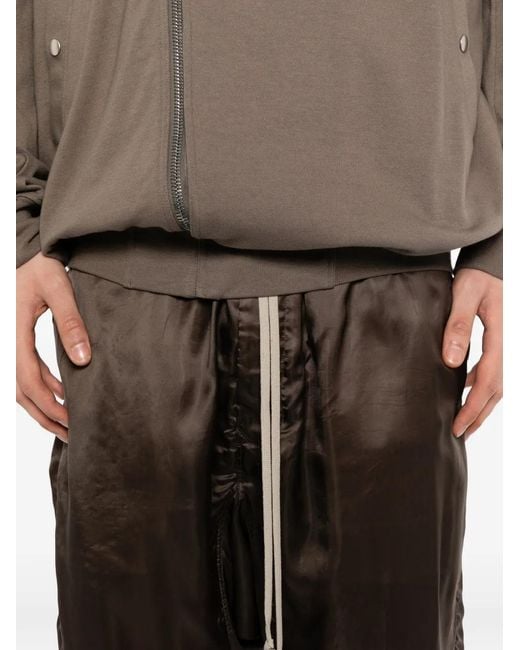 Rick Owens Gray Drawstring Trousers for men