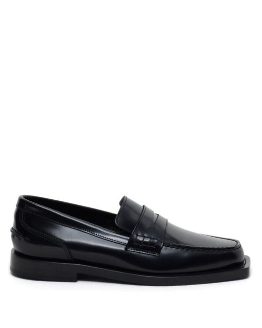 Closed Black Square-toe Leather Loafers