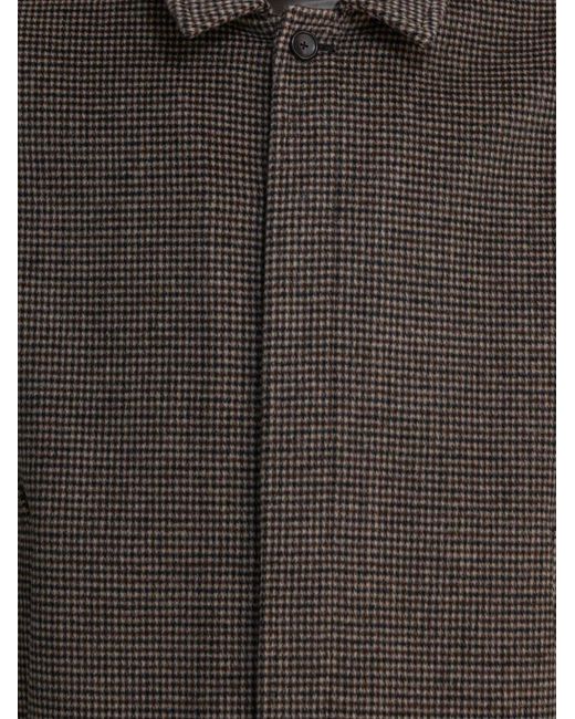 Vince Gray Checked Bomber Jacket for men