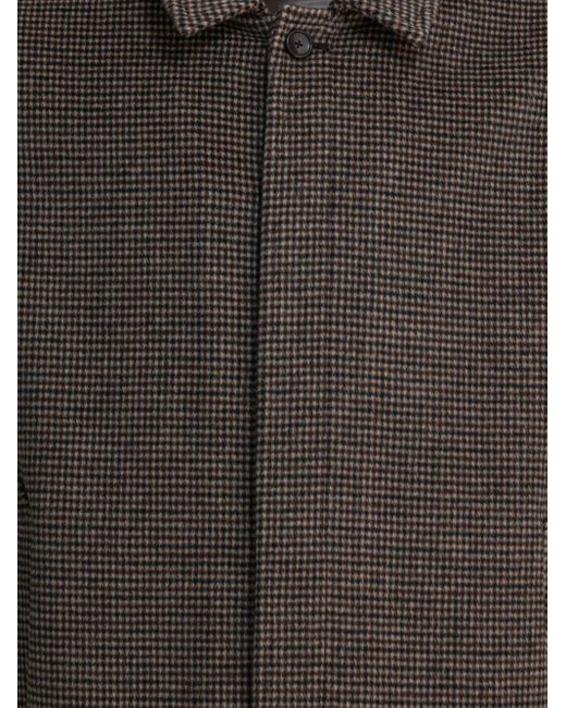 Vince Gray Checked Bomber Jacket for men