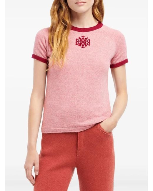 Barrie Red Cashmere-Cotton Pants