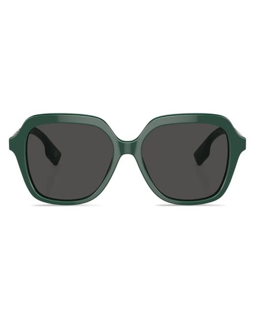 Burberry Green Be4389 Joni Square-frame Brand-embellished Acetate Sunglasses