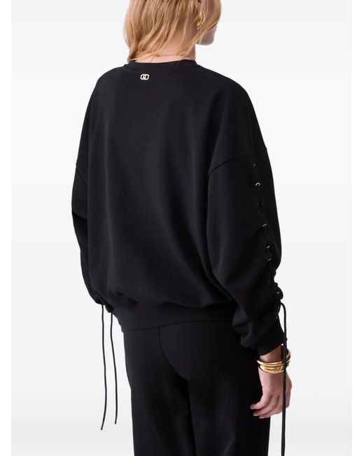 Liu Jo Black Swetshirt With Laces