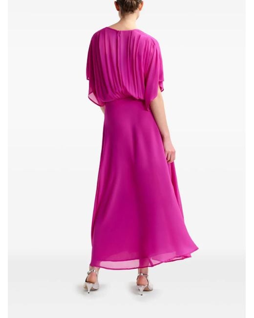 Essentiel Antwerp Hikart Maxi-Jurk in het Pink