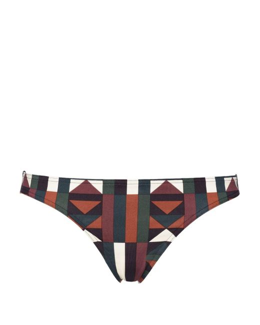 Slip bikini Allégorie con stampa grafica di Eres in Brown