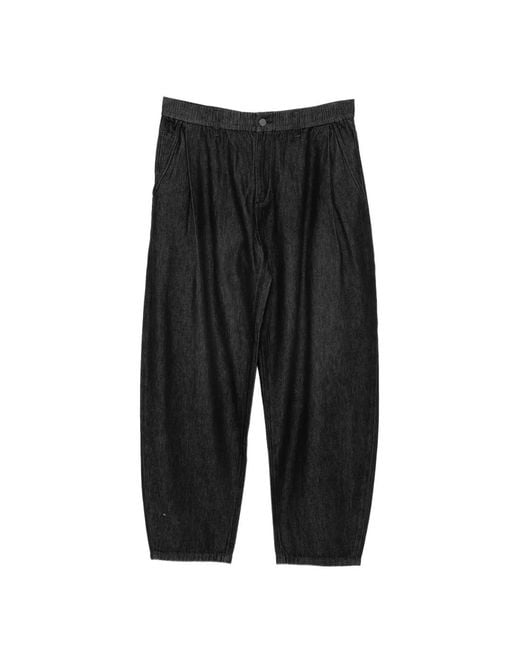 CROQUIS Black Jean À Coupe Ample for men