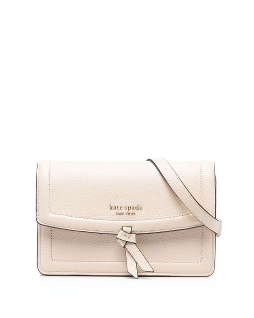 Kate Spade Leather Knott Crossbody Bag in Natural Lyst Australia